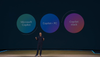Microsoft CEO Satya Nadella speaks on stage at Build.